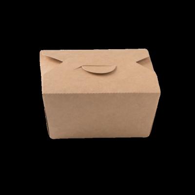 China Disposable Custom Printing Eco - Friendly Folding Kraft Paper Box For Food for sale