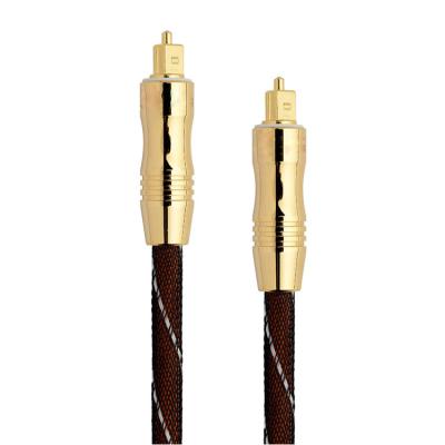 China Plug and Play High Quality PET Net Braided Toslink Digital Optical Fiber Audio Cable for sale