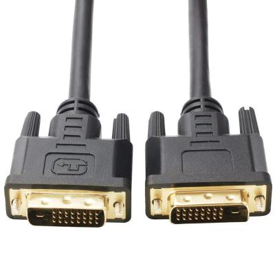 China Multimedia Factory Outlet Gold Plated DVI-D Male 24+1 Male to Dual DVI Link Cable For TV Projector Monitor for sale