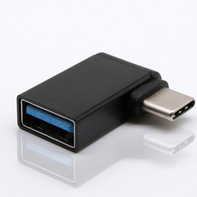 China Popular High Speed ​​90deg Type C Adapter Charging And Data Transfer Type C To USB 3.0 Adapter Angle for sale