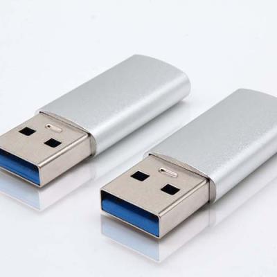 China High Quality Charging And Data Transfer Type C To USB 3.0 Adapter Female To Male Silver With Color Function Data Transfer And Charging for sale