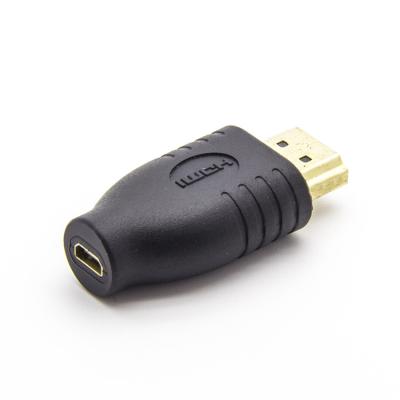 China Cheap Molding Type Micro HDMI Female LAPTOP To Male HDMI 4K 3D Adapter Support for sale