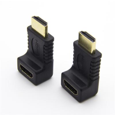 China Computer Accessory Left Angle, 270 Degree HDMI Male to Female Adapter, Gold Plated, PVC for sale