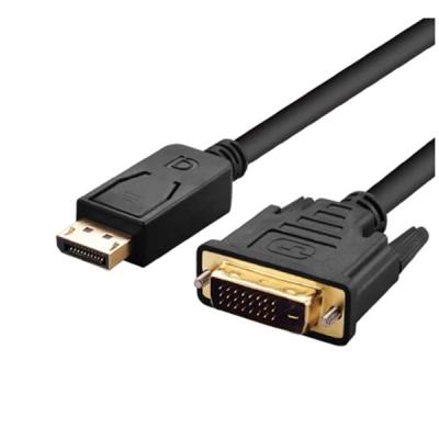 China COMPUTER Gold Plated 1M DVI 24+1 Male To Male Displayport DP 20P Adapter Cable For HDTV for sale