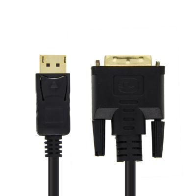 China COMPUTER High Definition Gold Plated Male to Male DisplayPort DP to DVI 1080P 3D Connector Cable Support for HDTV for sale