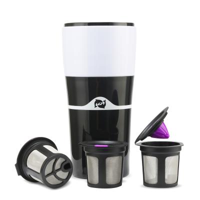 China Viable 400ml Ice Drip Coffee Filter Espresso Coffee Spout Portable Reusable Pot Iced Brew Coffee Maker for sale