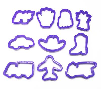 China Viable Plastic Cake&Sweet Food Grade Alphabet Cookie Mold & Holiday Cookie Cutter Set for sale