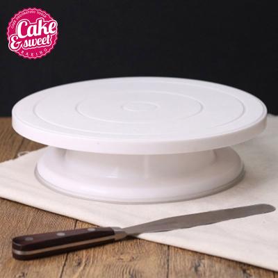 China Viable Plastic Cake Decorating Stand Cake Rotating Turntable for sale