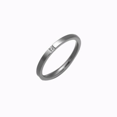 China CLASSIC Silver Circle Ring Wholesale No Fading Niche Design Ring Personality Unisex Wholesale Retro Stainless Steel For Men And Women for sale