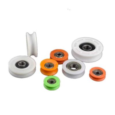 China Long Life Plastic / Nylon / Nylon Pulley Wheels With Bearings For Door And Windows for sale