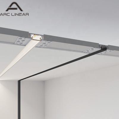 China OEM&ODM LED LINEAR plasterboard led profile plaster in led profile 3m gypsum led profile for led strip for sale