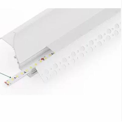 China LED LINEAR ILED555 86X57mm plaster-in led profile aluminum plaster in profile led recessed profile light ceiling 3 meter for sale