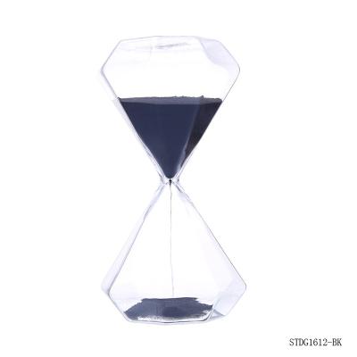 China Promotional China Sand Timer Blue 30 Minute Sand Diamond Shape Hourglass Sand Timer for Gift for sale