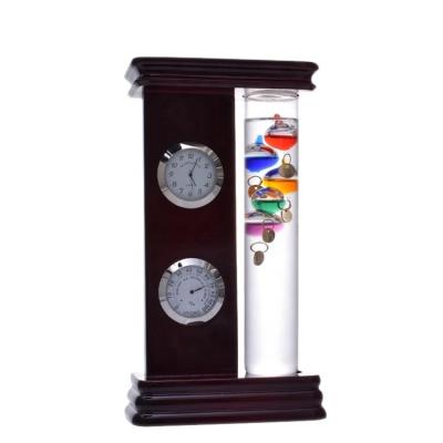 China Fantastically Stylish Desktop China Weather Station Ideal For Any Home Or Office Galileo Indoor Glass Thermometer for sale