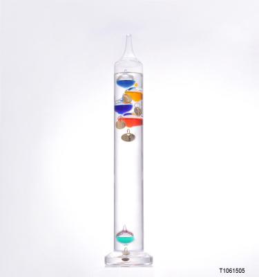 China China Factory Delicacy Muti-purpose Galileo Thermometer Unique Educational Tool Floating Glass Balls Ornaments Column for sale