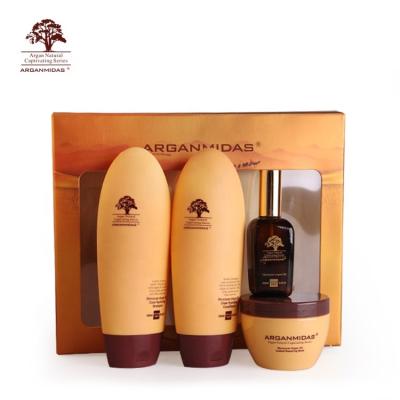 China Arganmidas Moroccan Argan Oil Salon Product Organic Nourishing Custom Natural Hair Care Sets for sale