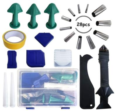 China 3 in 1 Durable Silicone Sealant Caulk Remover Tool Scraper Seam Repair Tool Set Because-TH046 for sale