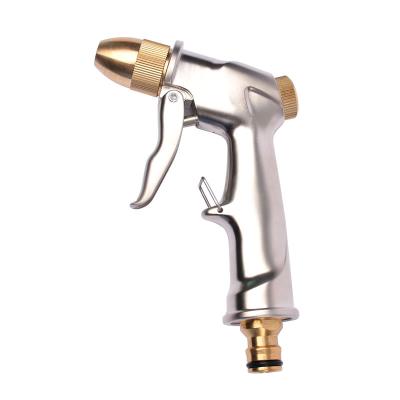 China Car Wash Metal Hose High Pressure Heavy Duty Zinc Alloy Spray Gun with Full Brass Nozzle for sale