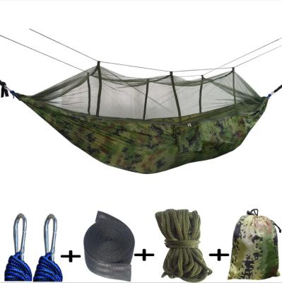 China UV Resistant Portable Indoor Outdoor Hammock Tree Camping Hammock Lightweight Nylon Parachute Swings For Backpacking, Travel, Beach for sale