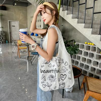 China New Canvas Large Capacity Portable One-Shoulder Bag Carry Bag For Class for sale