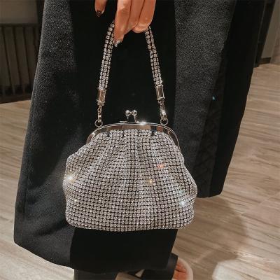 China Wholesale Diamond Purse Party Fashion Crystal Women's Handbag Evening Women's Elegant Shoulder Ladies Bags 2023 for sale