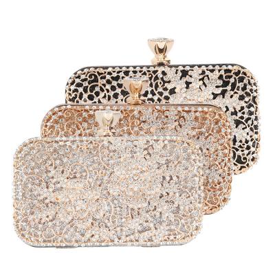 China 2022 Party Ball Luxury Handbags For Wedding Shiny Diamond Clutch Bag Women Portable Dinner Bag Bag for sale