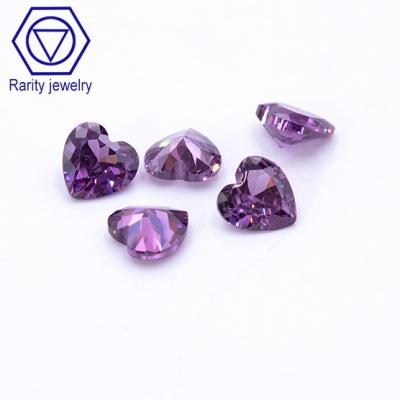 China Fire Rarity Factory Directsale Quality Loose Stones Triangle Set Color or Zircon Reliable CZ Stone Pendant Loose Zircon for sale