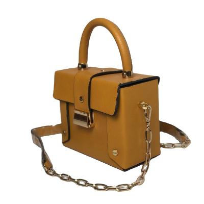 China Fashionnable and Customizable 2021 Customizable Simple Simple Pure Color PU Leather Handbags with Good Quality for sale