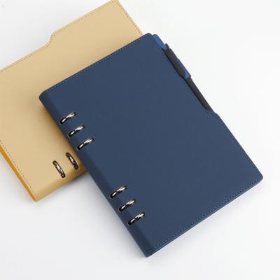 China Eco-friendly Paper GuangAo Customized Logo a5 b5 a6 a7 Personalized Genuine Leather Hardcover Loose Leaf Notebook for sale