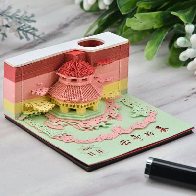 China GuangAo Self Adhesive Personalize Custom 3D Sticky Note Memo Pad for sale