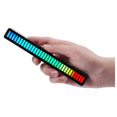 China RGB Atmosphere Lamp 5V USB Charging Light Wireless Computer Control Noise Rhythm Music DJ APP Control Sound Desk Lights for sale