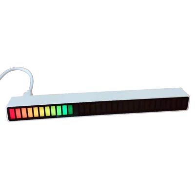 China Car RGB Spectrum Level Meter MIC Sound Controlled Rectangular Music Audio Sync Rhythm LED Light for sale