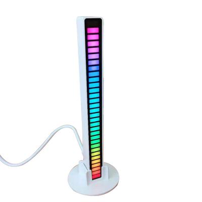 China 32 LED DJ Music Car RGB Auto Atmosphere Pickup Voice-Activated Music Levels Sensor Rhythm Light Lamp for sale