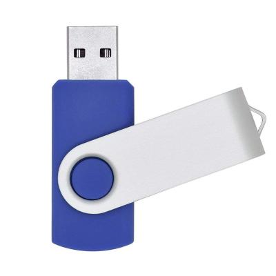 China Portable Slim Folding Rectangle Promotional Gifts Twist Rotating USB Flash Drive for sale