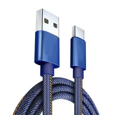 China Durable Nylon Type-C USB Charger Camera Fiber Cloth Cable for sale