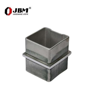 China 180 Stairs Modern Bilateral Balustrade Square Pipe Connector Stainless Steel Fitting for sale