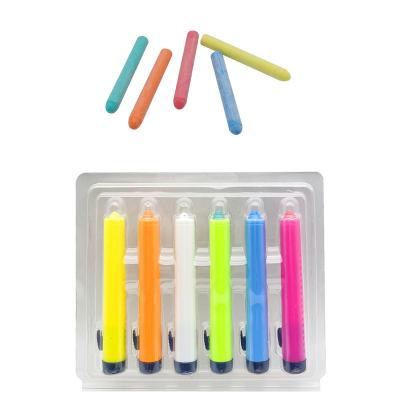 China 12 Colors Liquid Chalk Paint Marker Parks Kids Drawing Graffiti Washable Twistable Chalks Not Dusty Colored Chalk for sale