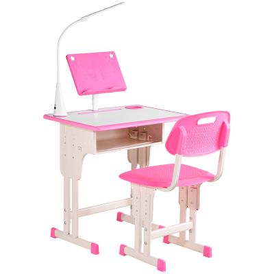 China Modern Adjustable School Furniture Wooden Kids Study Table And Chair Set for sale