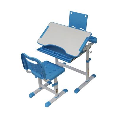 China Modern Cheap Adjustable School And Home Use Kids Study Desk And Chairs Set For Children for sale