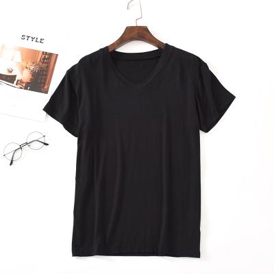 China Anti-Wrinkle Promotion Hot Sale Mens Modal Short Sleeve T-Shirt for sale