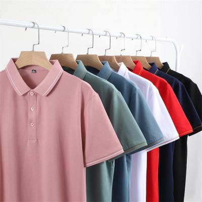 China Custom Anti-Wrinkle Logo T-shirt Printed Blank Men And Women's Short Sleeved High Quality Printed Polo Shirt for sale