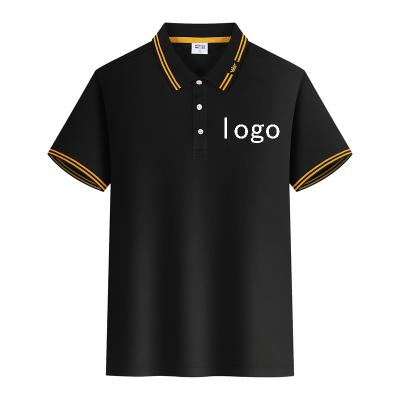 China Custom Anti-Wrinkle Logo Plus Size Mens Golf Polo Shirt Plain Short / Long Sleeve Embroidered Polo Printed Polo Shirt for sale