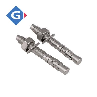 China Building construction galvanized stainless steel concrete building m16 expansion wedge anchor bolt for sale