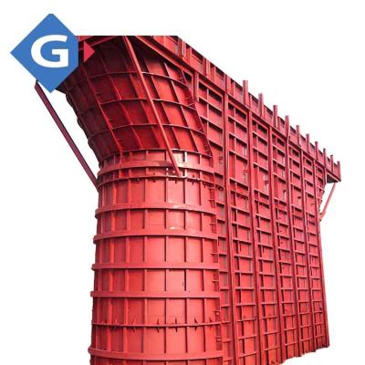 China Contemporary Steel Concrete Square Shapes Slab Table Circle Panels For Tank Curved Shuttering Formwork Wall for sale