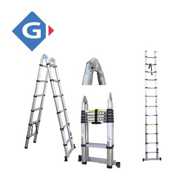 China Folding Step Ladders Telescopic Multifunctional Extension Ladder Aluminum Folding Universal for sale