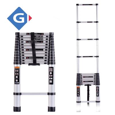 China Portable Aluminum Folding Ladders Extension Ladder Telescopic Extendable Ladder for sale