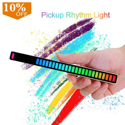 China ABS Amazon New Voice-activated Music RGB Led Ambient Light Car Atmosphere Lamp Control Pickup Rhythm Sound Light for sale