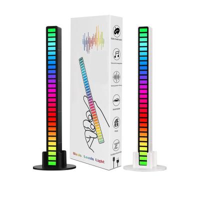 China Contemporary USB Rechargeable Music Recognition Music Recognition Colorful Ambient Lighting Music Rhythm LED RGB Light for sale