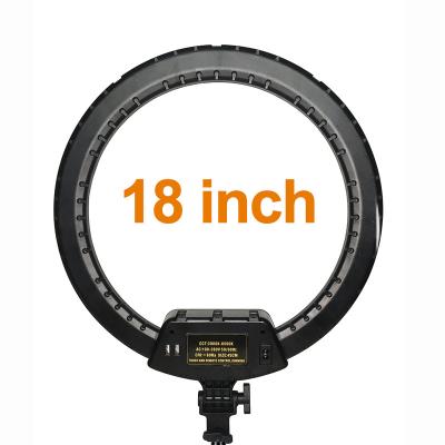 China New Generation Tempurate Color Video Studio 18 Adjustable Two-color Photo Camera 20 Inch Large Photographic Lighting LED Ring Light for sale