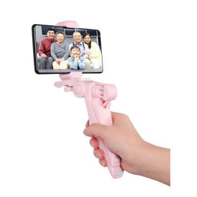 China PORTABLE Video Recording Streaming Microphone Kit Vlogging Lights Desktop Black Pink Handshake Tripod for sale